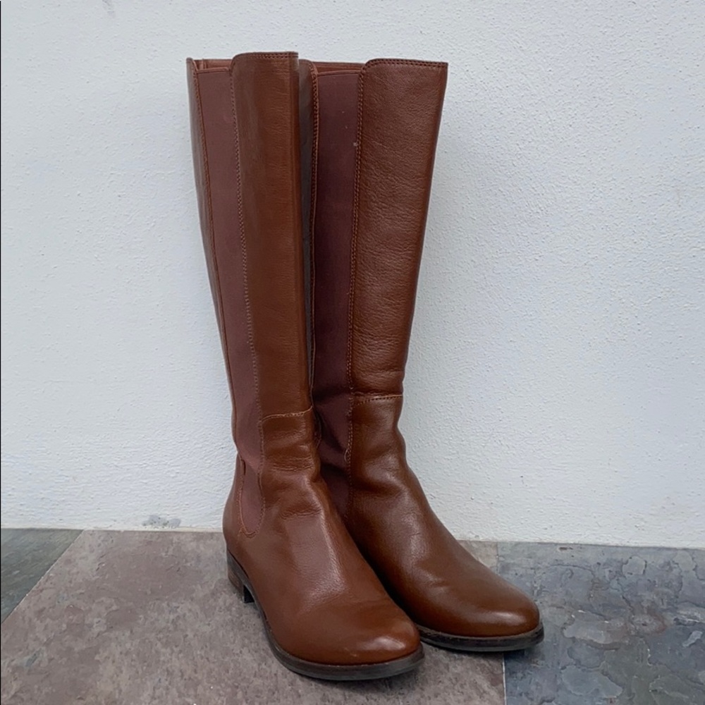 Cole Haan Nike tall leather elastic riding boot